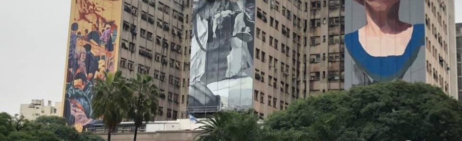 Inauguraron tres murales realizados en el Hospital de Clínicas a 25 años del atentado a la AMIA