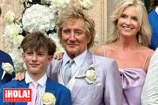 Rod Stewart celebró la boda de su hijo Liam en Escocia junto a su numerosa familia: las fotos
