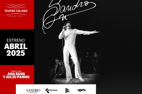 Se confirmaron la fecha y el teatro para el estreno del espectáculo teatral musical de Sandro