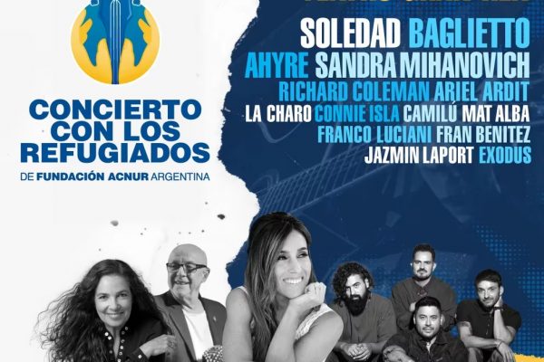 Con la participación de Soledad, Baglietto, Mihanovich y otros, se realiza hoy el Concierto con los Refugiados de Fundación ACNUR Argentina