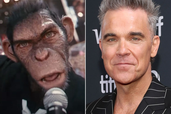 Robbie Williams se transforma en un simio en el primer adelanto de su película biográfica