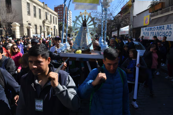 Fue multitudinaria la Peregrinación Juvenil a Luján