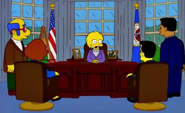 Lo hicieron de nuevo: Los Simpson predijeron el mapa electoral del triunfo de Donald Trump