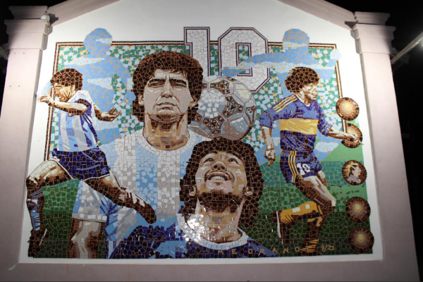 El Mural más grande de Maradona, estará en un pequeño pueblo entrerriano