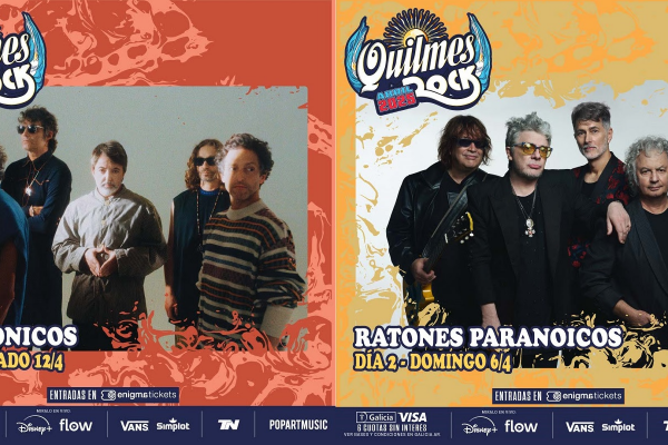 Ratones Paranoicos y Babasónicos se suman al line up del Quilmes Rock 2025