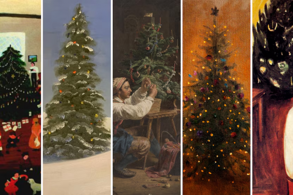 Los cuadros que mostraron el árbol de Navidad, la alegría de las fiestas, a través de la historia